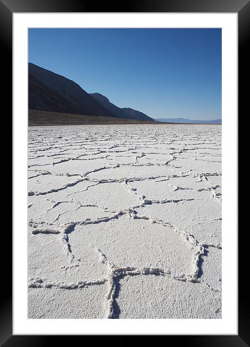 Badwater, Death valley Framed Mounted Print by Sharpimage NET