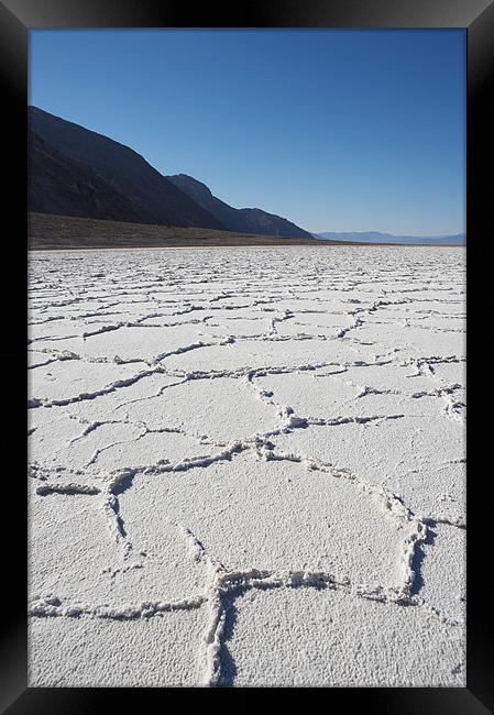 Badwater, Death valley Framed Print by Sharpimage NET