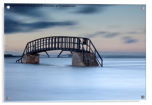 Dunbar Sea Bridge Acrylic by Keith Thorburn EFIAP/b
