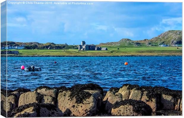  Iona Abbey Isle of Iona Canvas Print by Chris Thaxter