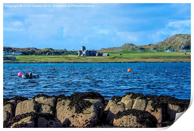  Iona Abbey Isle of Iona Print by Chris Thaxter
