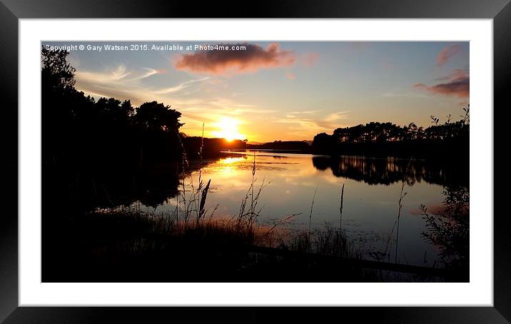 Reflecting at Gladhouse Reservoir Framed Mounted Print by Gary Watson