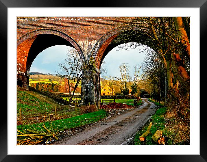  View through a viaduct. Framed Mounted Print by Jason Williams