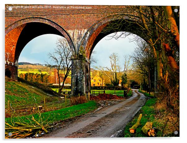  View through a viaduct. Acrylic by Jason Williams