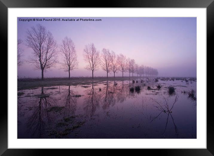 Mist Dawn Framed Mounted Print by Nick Pound