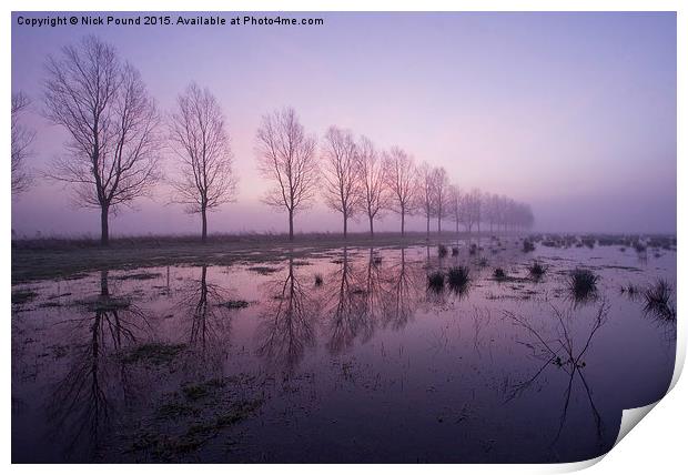Mist Dawn Print by Nick Pound