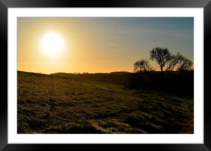  December Sunrise Framed Mounted Print by Wayne Laidler