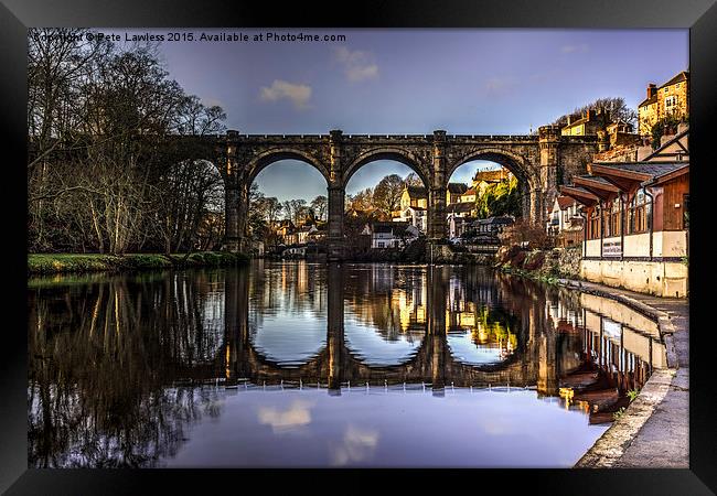  Knaresborough Viaduct Framed Print by Pete Lawless