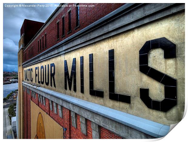  Baltic Flour Mills Print by Alexander Perry