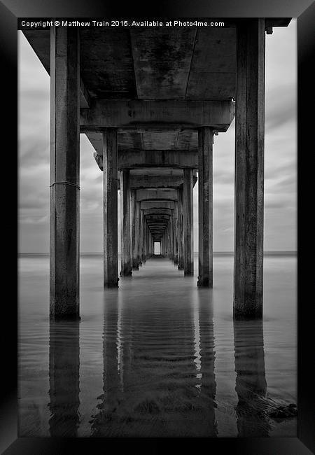  Under Scripps Pier, San Diego Framed Print by Matthew Train