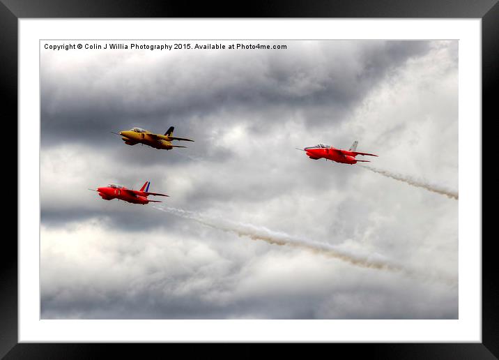   The  Gnat Display Team Framed Mounted Print by Colin Williams Photography