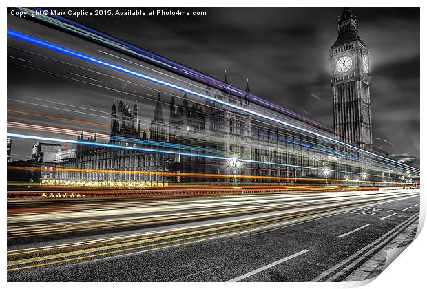 Parliament by Night Print by Mark Caplice