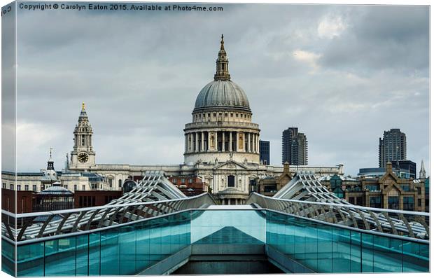  St Paul's Cathedral, London Canvas Print by Carolyn Eaton