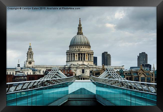  St Paul's Cathedral, London Framed Print by Carolyn Eaton