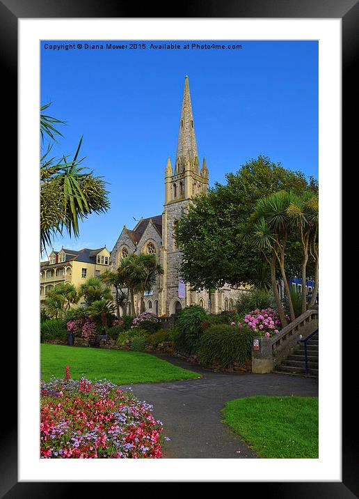  Emmanuel Church Ilfracombe Framed Mounted Print by Diana Mower