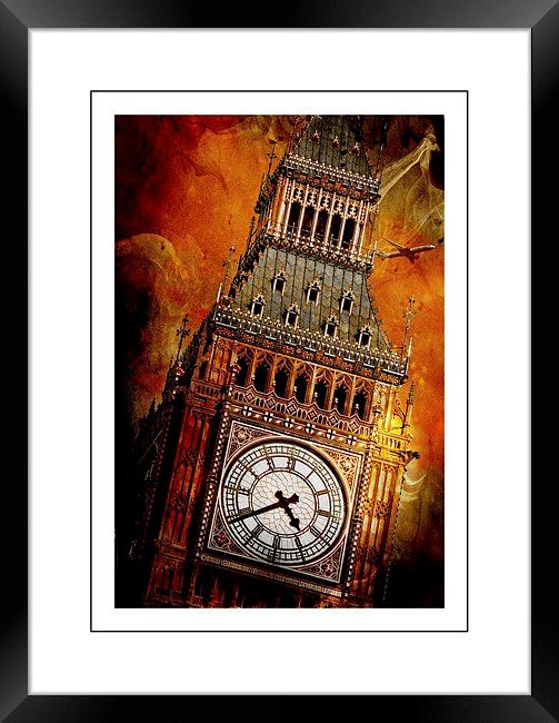  Big Ben in paint Framed Print by sylvia scotting