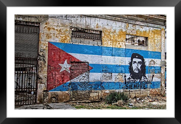  Streets of Havana Framed Mounted Print by yvonne & paul carroll