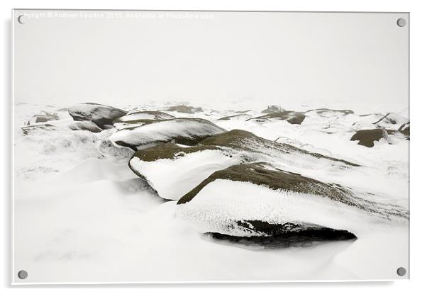  On the bleak, snowy moors Acrylic by Andrew Kearton