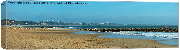  Beach side. Canvas Print by paul cobb