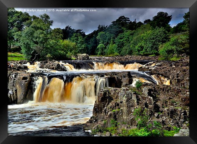 Low Force Waterfall Framed Print by Martyn Arnold