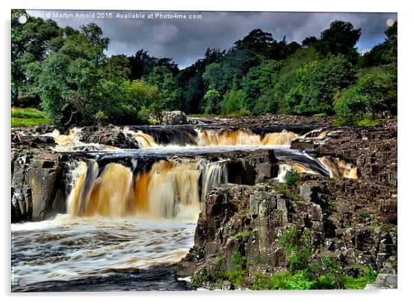 Low Force Waterfall Acrylic by Martyn Arnold