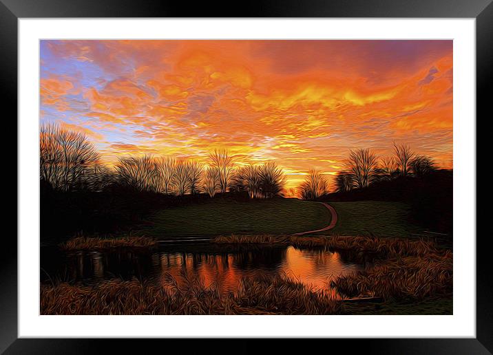  Red sky in the morning shepherds warning  Framed Mounted Print by Catherine Cross