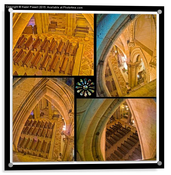  The church beneath Acrylic by Hazel Powell