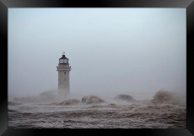  Stormy Seas Framed Print by Colin Askew