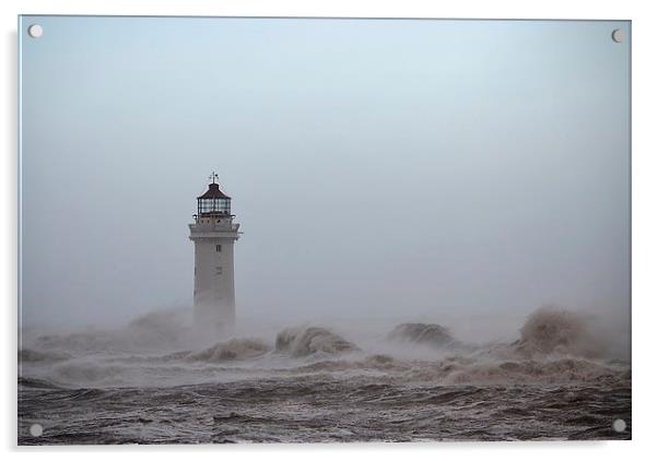  Stormy Seas Acrylic by Colin Askew