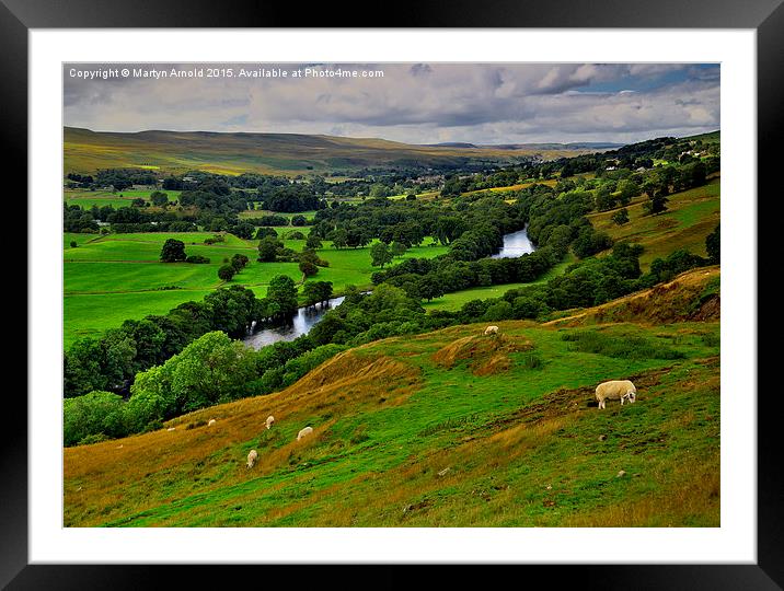  English Dales Landscape Framed Mounted Print by Martyn Arnold