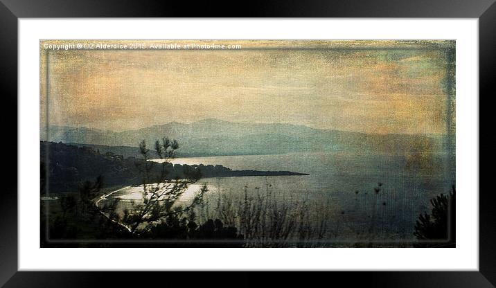  Across The Bay Framed Mounted Print by LIZ Alderdice