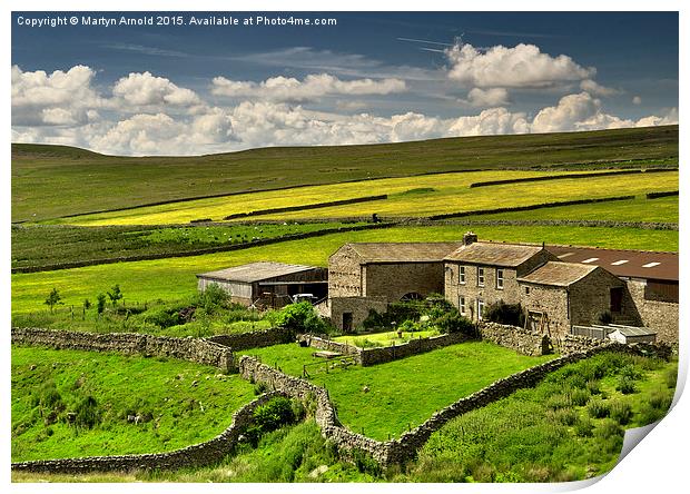 Rustic Charm A Traditional Yorkshire Dales Farm in Print by Martyn Arnold