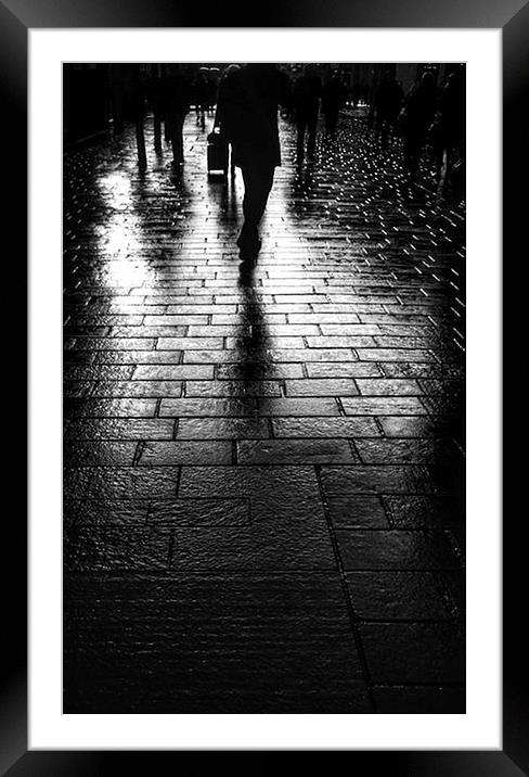  Rainy Street Framed Mounted Print by Scott Anderson