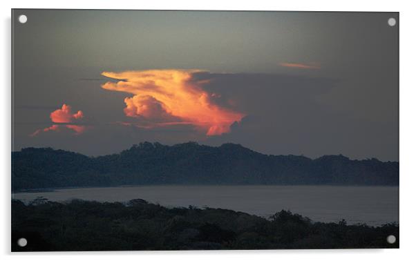 Distant Thunderhead at Sunrise Acrylic by james balzano, jr.