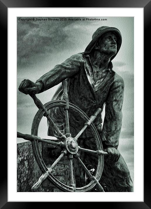  Braving the Storm Framed Mounted Print by Stephen Stookey