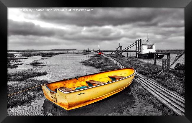 Standing out at the staithe  Framed Print by Gary Pearson