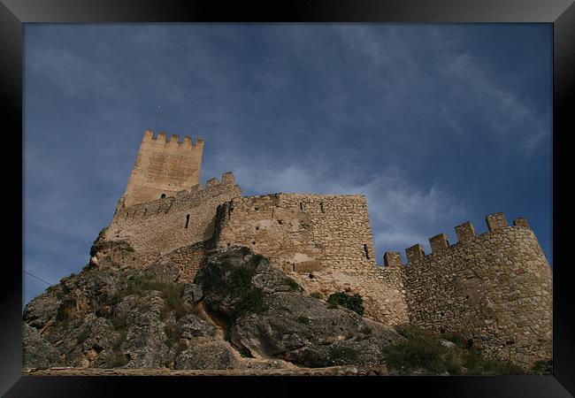 Spanish castle Framed Print by mark blower