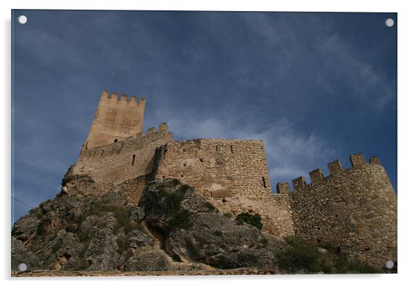 Spanish castle Acrylic by mark blower
