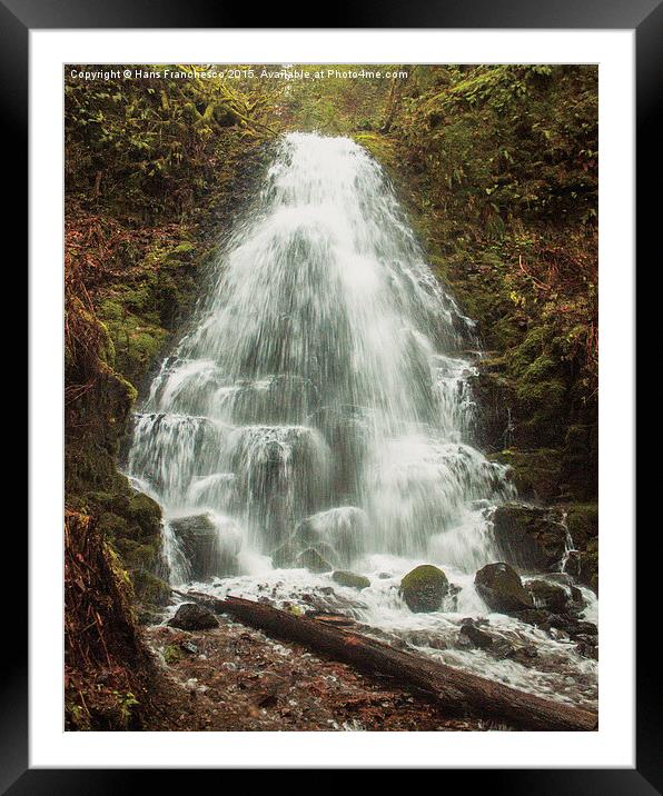  Fairy Falls Framed Mounted Print by Hans Franchesco