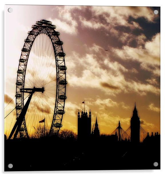  London Landmarks Acrylic by Scott Anderson
