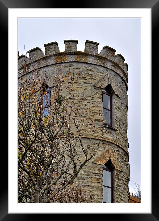 Cornish Turret Framed Mounted Print by C.C Photography