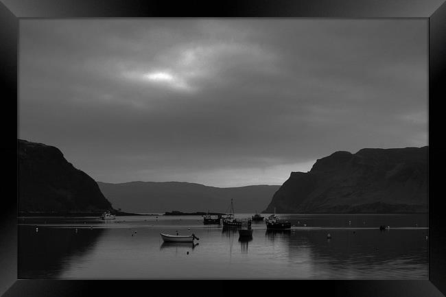 Portree Harbour Framed Print by Tommy Reilly