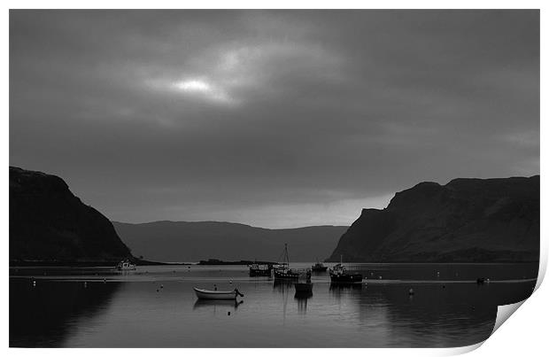 Portree Harbour Print by Tommy Reilly
