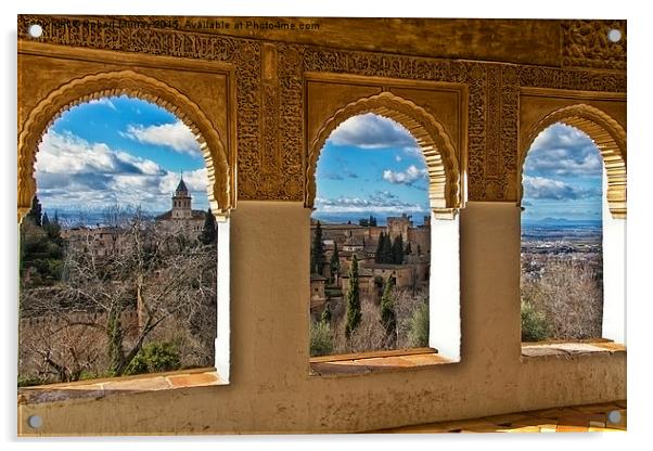  Windows on The Alhambra Acrylic by Robert Murray