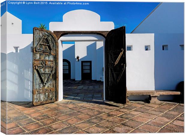  White Buildings of Lanzarote Canvas Print by Lynn Bolt