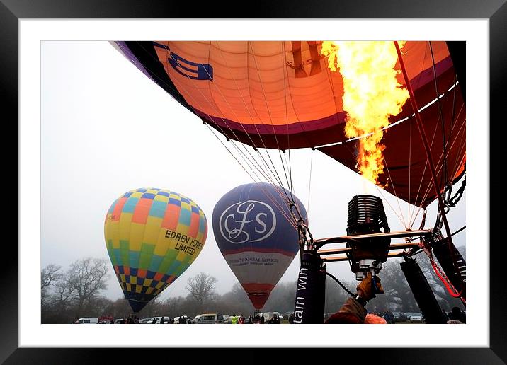  Hot air ballooning Framed Mounted Print by Tony Bates