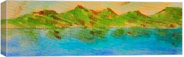  highland landscape    Canvas Print by dale rys (LP)