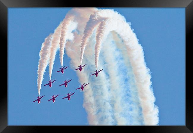 Red Arrows Framed Print by Anthony Jacobson