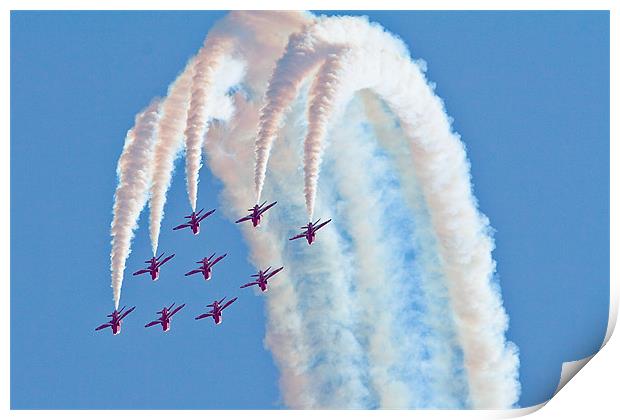 Red Arrows Print by Anthony Jacobson