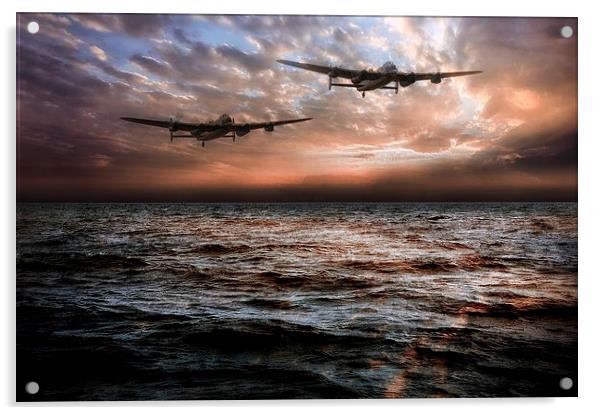 Lancaster Bombers Acrylic by Jason Green